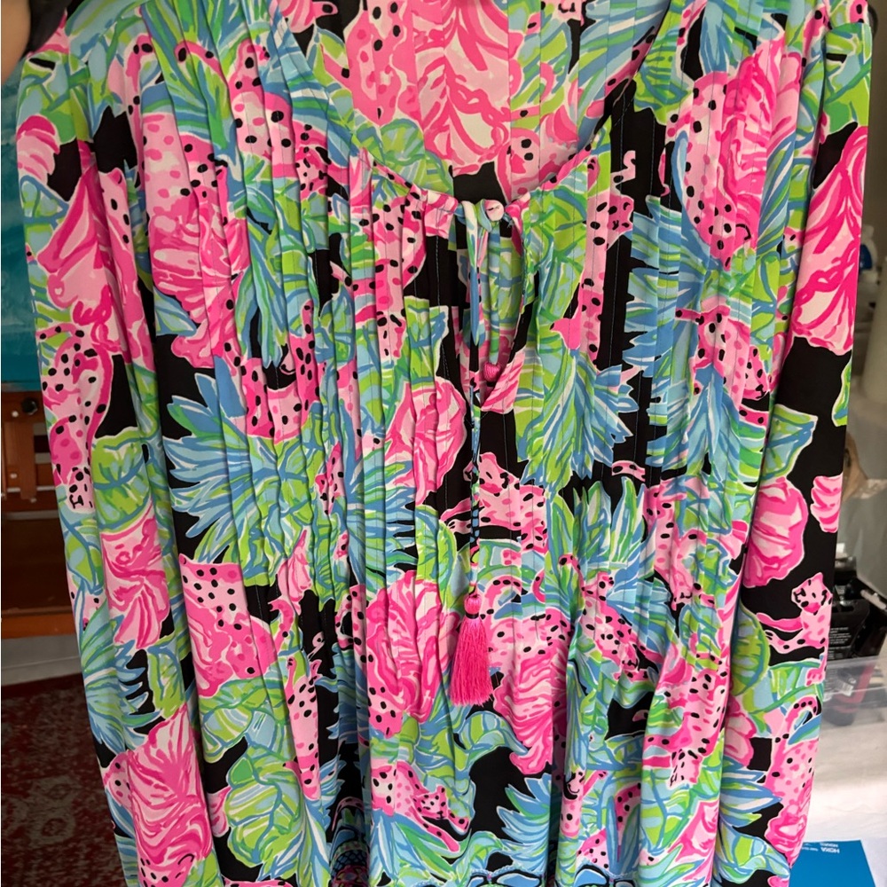 Lilly Pulitzer Pink and Green Top